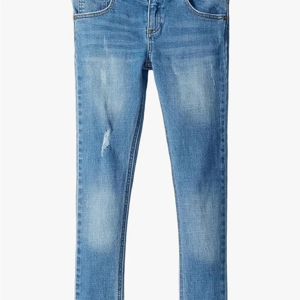 Cat & Jack Girls Skinny Jeans Adjustable Waist Blue Size 10 Husky NWT